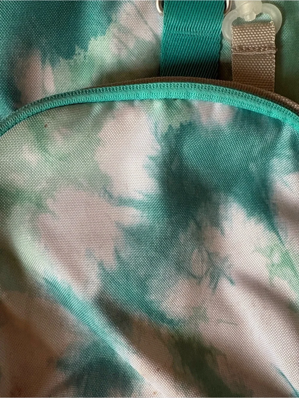 Pottery Barn Teen Teal and White Tie-Dye Kids Backpack